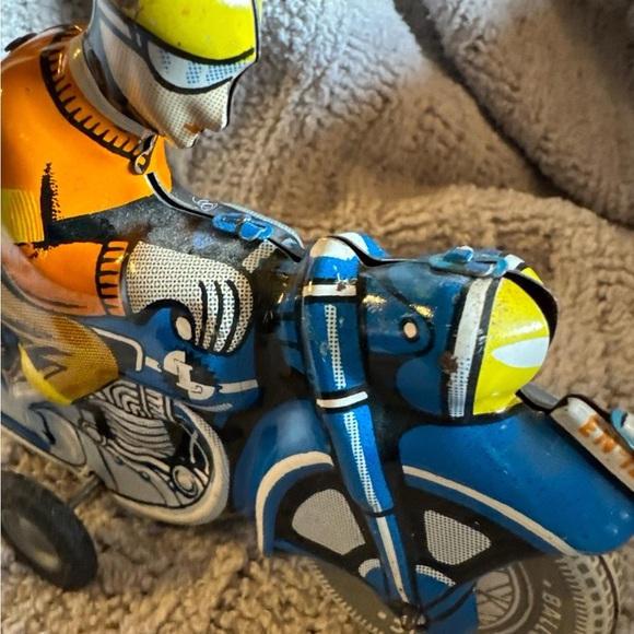 Vintage litho original motorcycle by Balloon- friction toy Works! See pics! - Picture 5 of 13